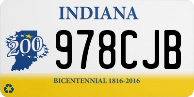 IN license plate 978CJB