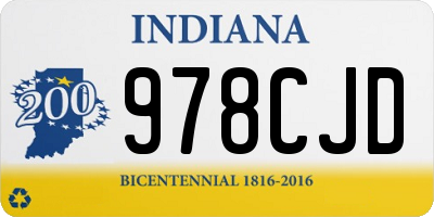 IN license plate 978CJD