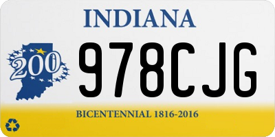 IN license plate 978CJG