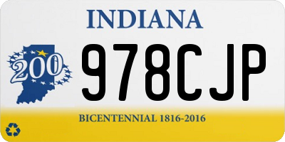 IN license plate 978CJP