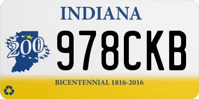 IN license plate 978CKB