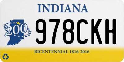 IN license plate 978CKH