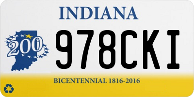 IN license plate 978CKI
