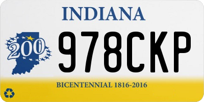 IN license plate 978CKP