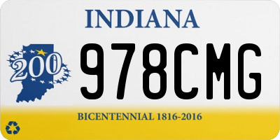 IN license plate 978CMG