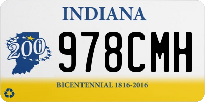 IN license plate 978CMH