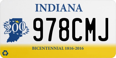 IN license plate 978CMJ