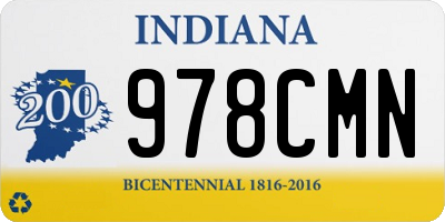 IN license plate 978CMN