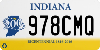 IN license plate 978CMQ