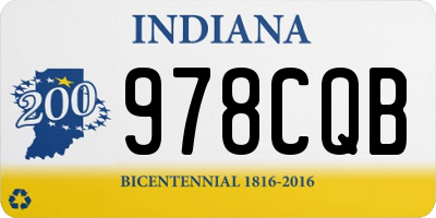 IN license plate 978CQB