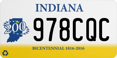 IN license plate 978CQC