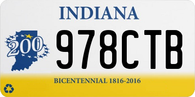 IN license plate 978CTB