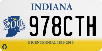 IN license plate 978CTH