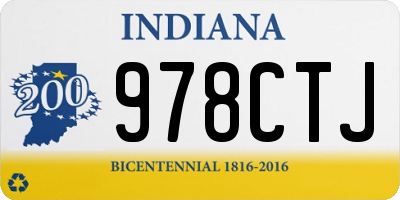 IN license plate 978CTJ