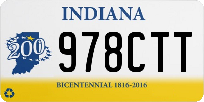 IN license plate 978CTT