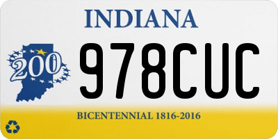 IN license plate 978CUC