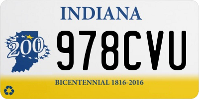IN license plate 978CVU