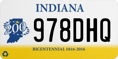 IN license plate 978DHQ