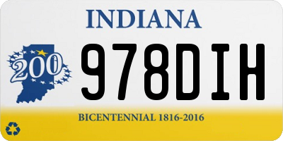 IN license plate 978DIH