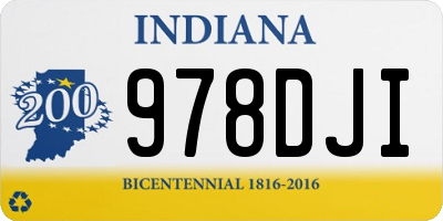 IN license plate 978DJI