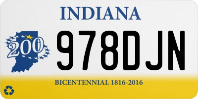 IN license plate 978DJN