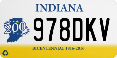 IN license plate 978DKV