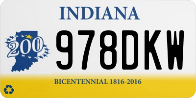 IN license plate 978DKW