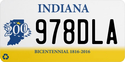 IN license plate 978DLA