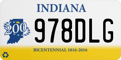IN license plate 978DLG