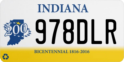 IN license plate 978DLR
