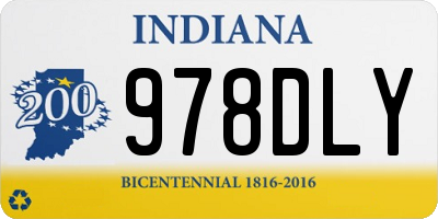 IN license plate 978DLY