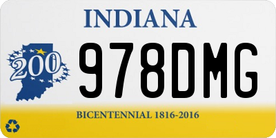 IN license plate 978DMG