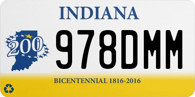 IN license plate 978DMM