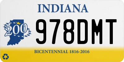 IN license plate 978DMT