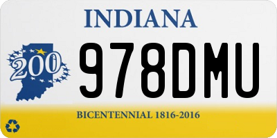 IN license plate 978DMU
