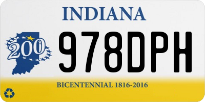 IN license plate 978DPH