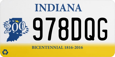 IN license plate 978DQG