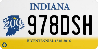 IN license plate 978DSH