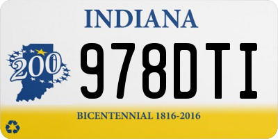 IN license plate 978DTI