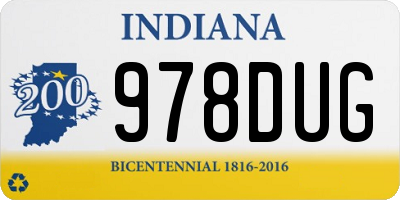 IN license plate 978DUG