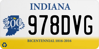 IN license plate 978DVG