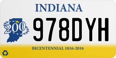 IN license plate 978DYH