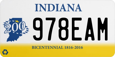 IN license plate 978EAM