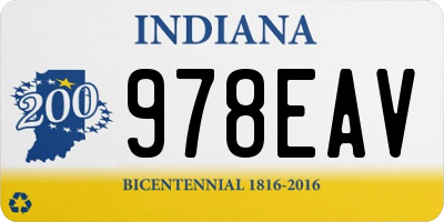 IN license plate 978EAV