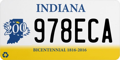 IN license plate 978ECA