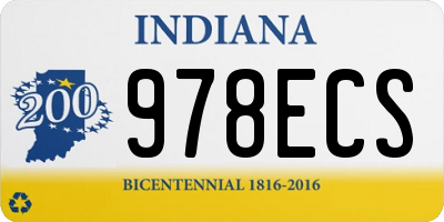 IN license plate 978ECS