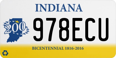 IN license plate 978ECU