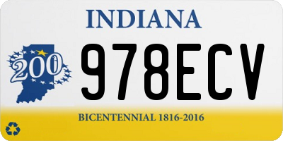 IN license plate 978ECV