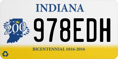 IN license plate 978EDH