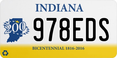IN license plate 978EDS